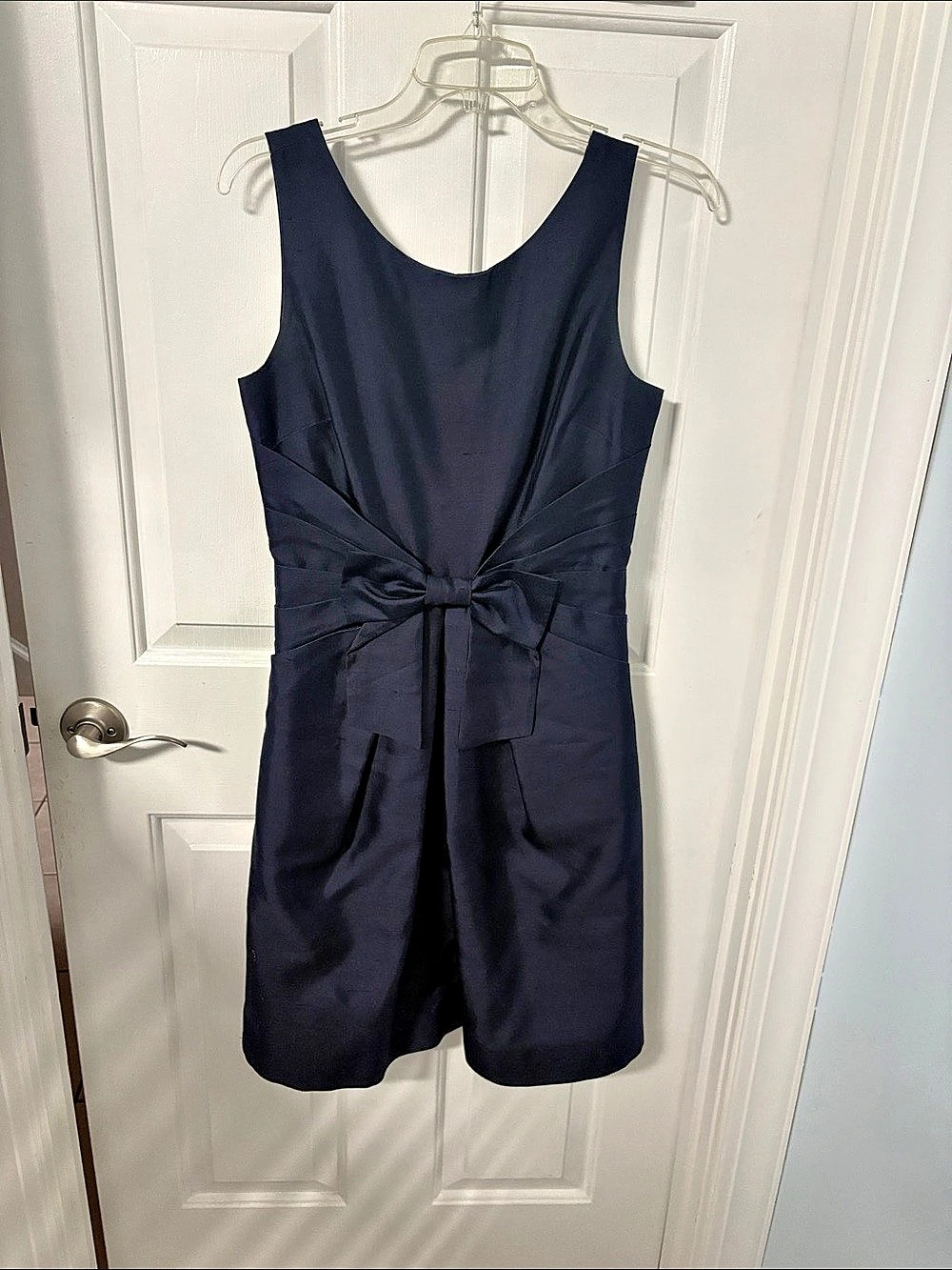 Kate Spade Bow Front Mini Dress in Blue Like New